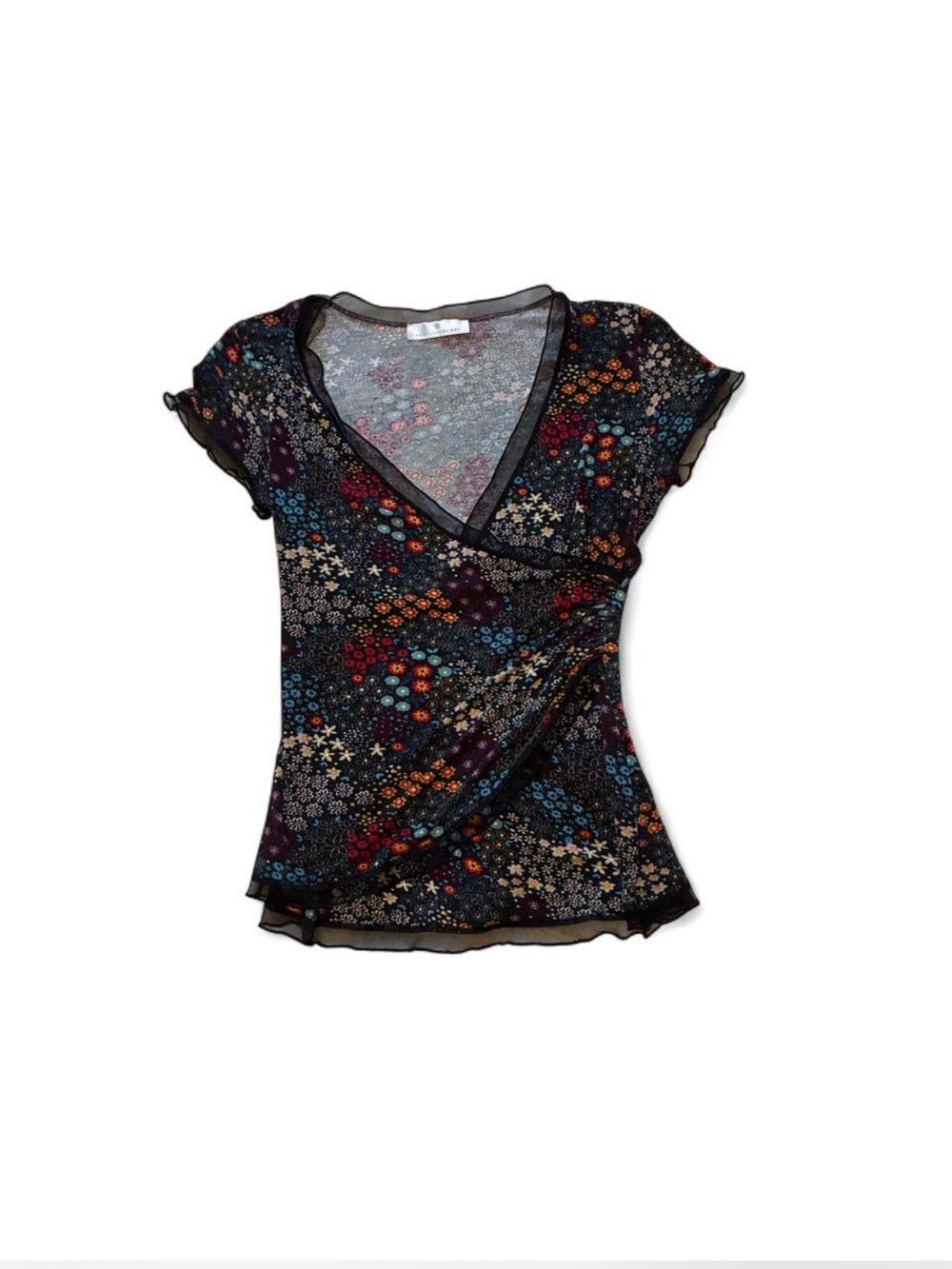 🌸Floral v neck short sleeve